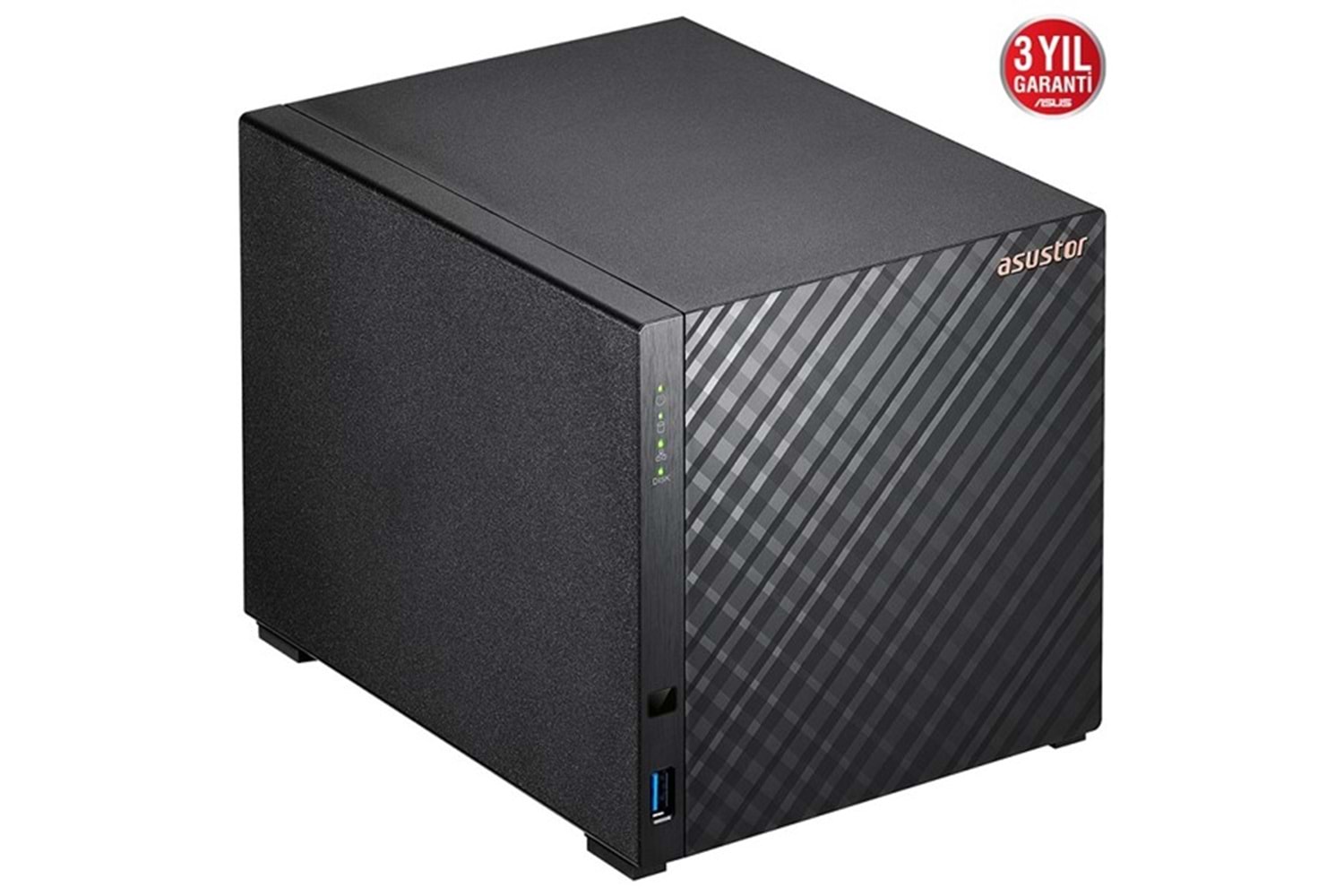ASUSTOR AS1104T REALTEK QC 1 GB RAM- 4-diskli Nas Server (Disksiz)