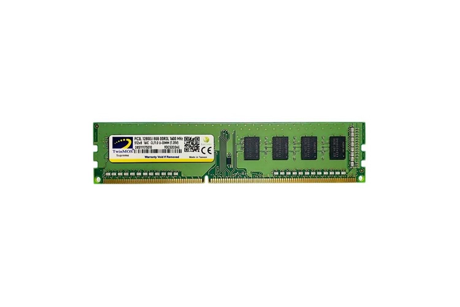 TWINMOS 8GB DDR3 1600MHZ PC RAM VALUE MDD3L8GB1600D