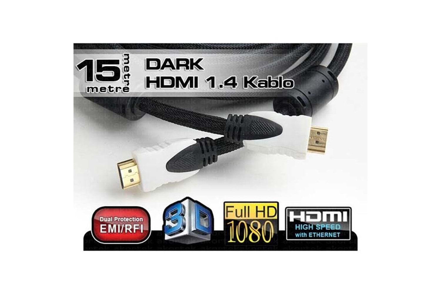 DARK DK-HD-CV14L1500 15metre HDMI Görüntü Kablosu 4K