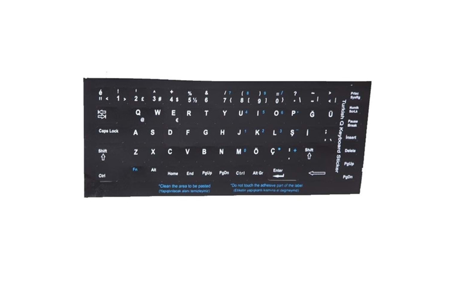 ADDISON 300161 Türkçe Q Siyah Klavye Stiker