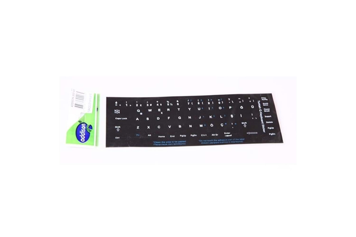 ADDISON 300161 Türkçe Q Siyah Klavye Stiker