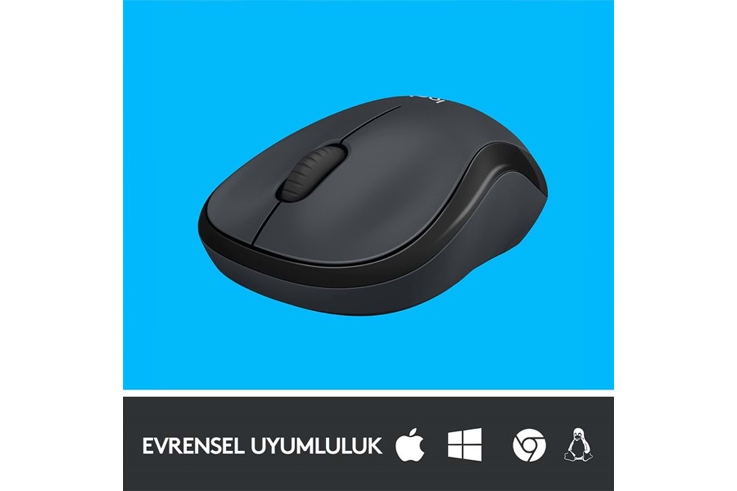 LOGITECH M220 Kablosuz Sessiz Optic Gri / Siyah Mouse 910-004878