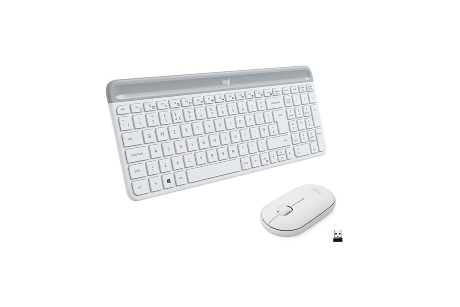 LOGITECH MK470 Kablosuz Q Trk Beyaz Multimedya Klavye - Mouse Set 920-009436