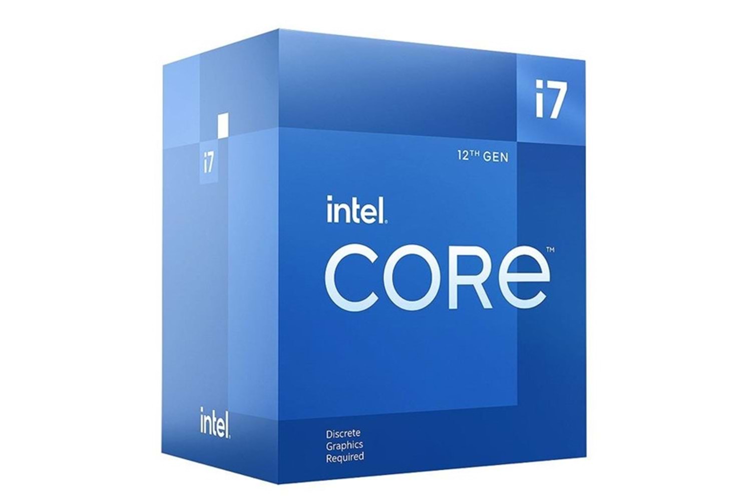 INTEL CORE i7 12700KF 37MB 12çekirdekli VGA YOK 1700p 125w Kutulu+Fansız