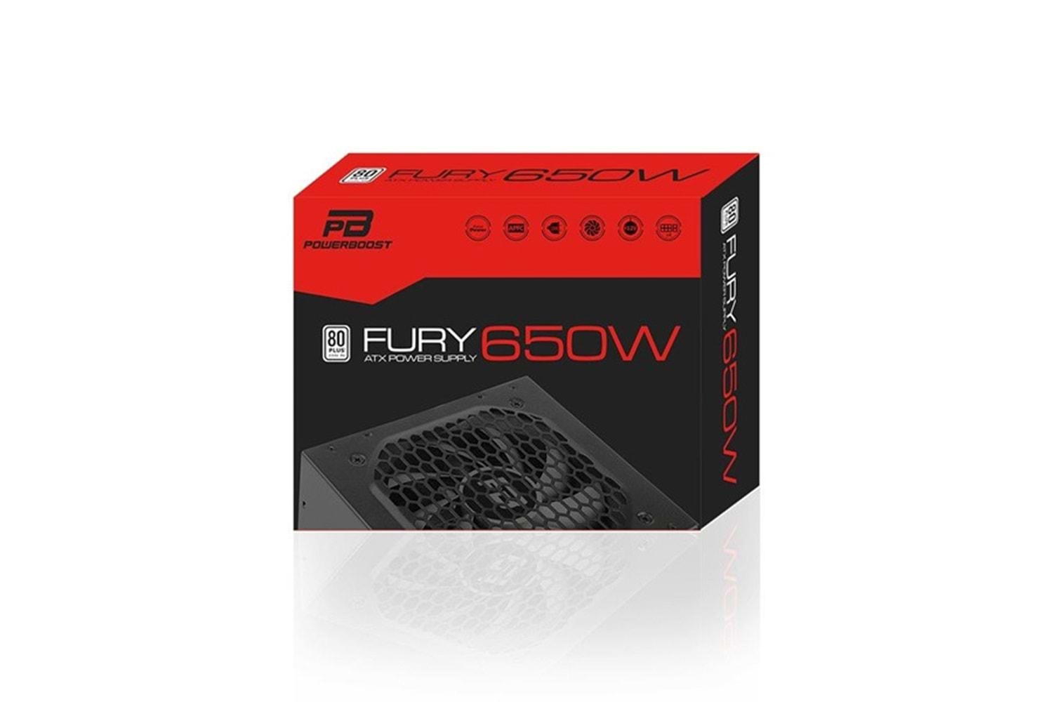 PowerBOOST 650W 80+ BST-ATX650WEU 12cm Fanlı APFC Power Supply