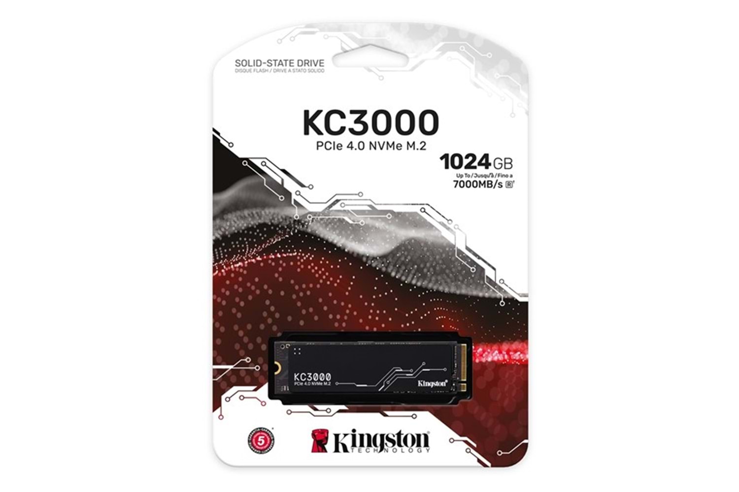 KINGSTON 1TB KC3000 SKC3000S/1024G 7000- 6000MB/s M2 PCIe NVMe Gen4 Disk