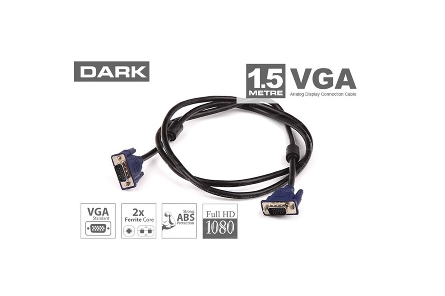 DARK DK-CB-VGA150 1.5metre VGA Görüntü Kablosu
