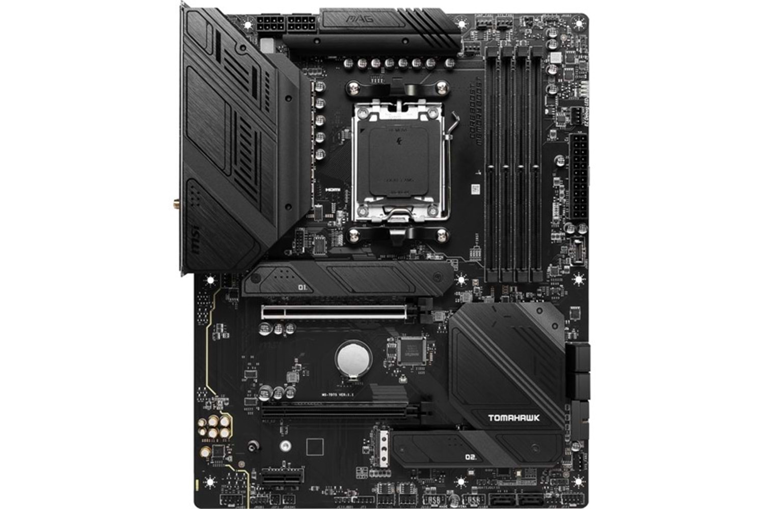 MSI MAG B650 TOMAHAWK WIFI DDR5 HDMI DP PCIe 16X v4.0 AM5 ATX