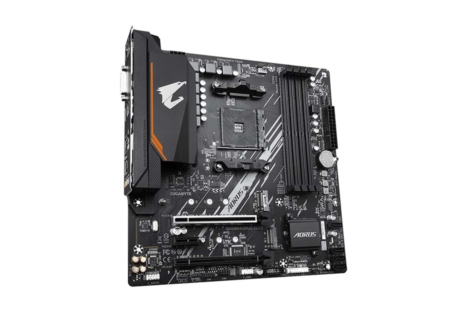 GIGABYTE B550M AORUS ELITE DDR4 HDMI DVI PCIe 16X v4.0 AM4 ATX