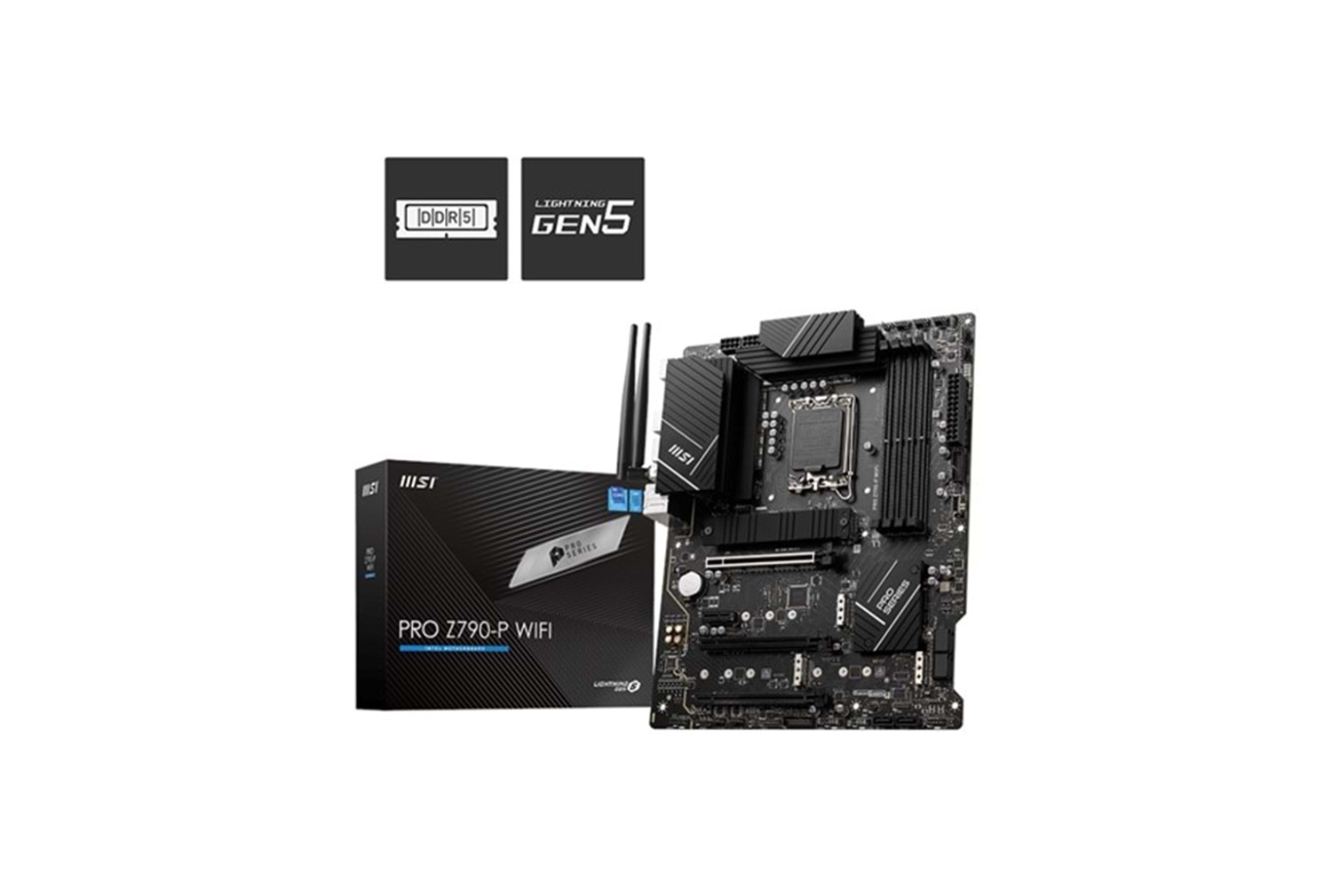 MSI PRO Z790-P WIFI DDR5 M2 PCIe NVME HDMI PCIe 16X v5.0 1700p ATX