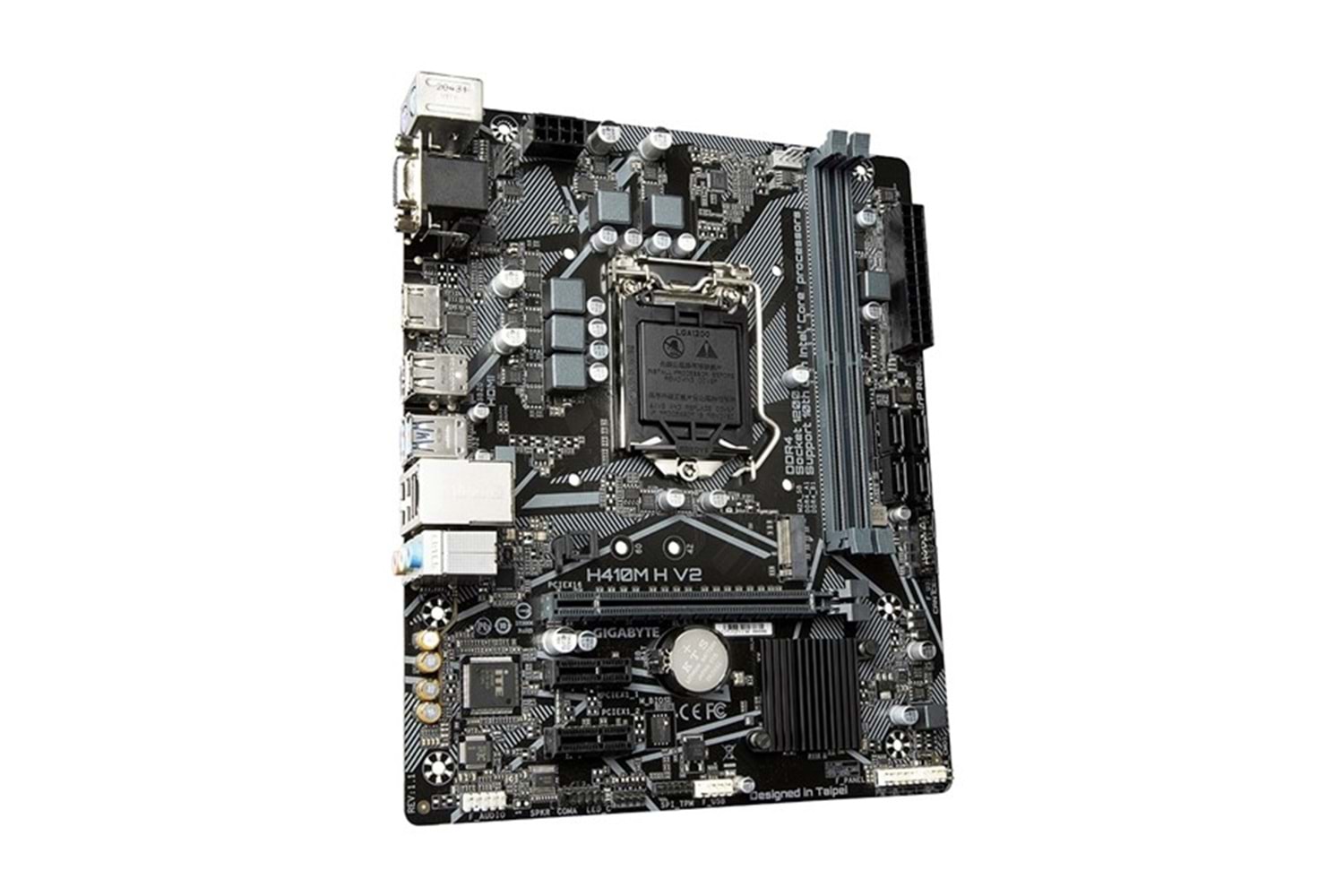 GIGABYTE H410M H v2 1.4 DDR4 HDMI PCIe 16X v4.0 1200p v2 mATX