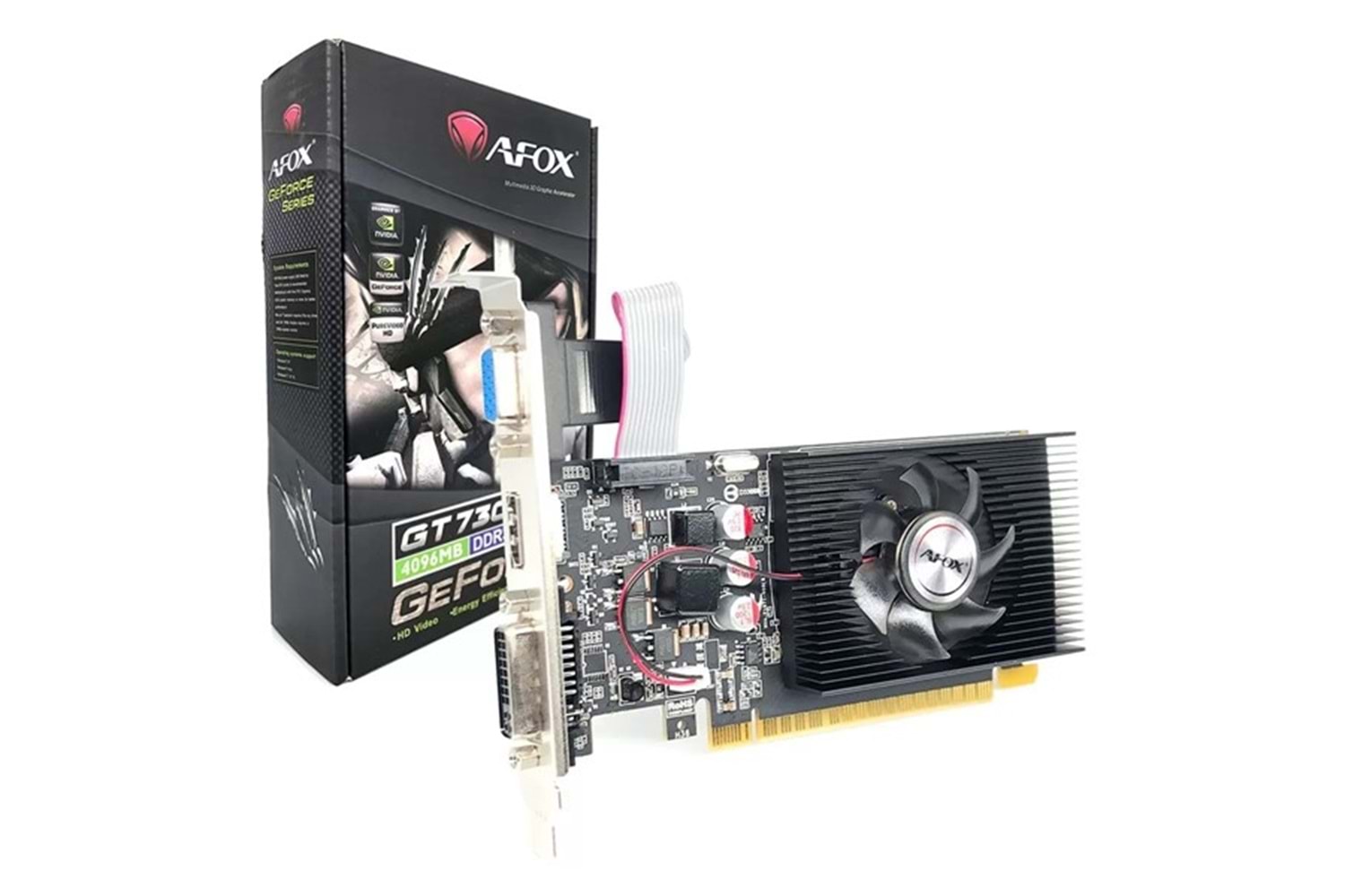 AFOX GT730 4GB AF730-4096D3L6 DDR3 128bit HDMI DVI PCIe 16X v2.0