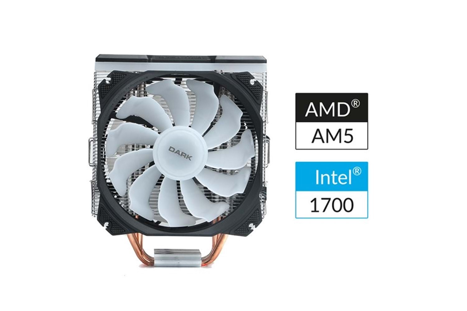 DARK FREEZER X129 DKCCX129 RGB Hava Soğutmalı AM5-1700p Dual Fan İşlemci Fanı