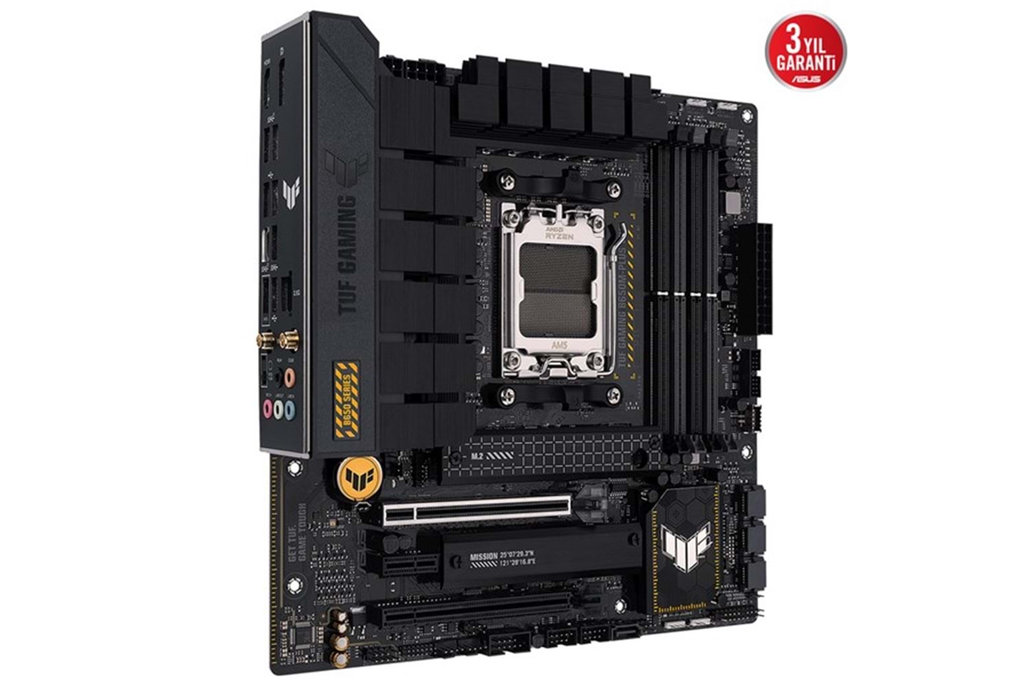 ASUS TUF GAMING B650M-PLUS WIFI DDR5 HDMI DP PCIe 16X v4.0 AM5 mATX