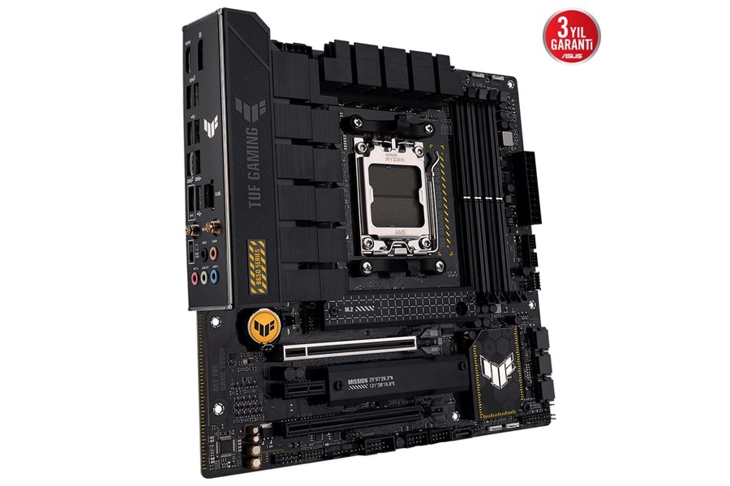 ASUS TUF GAMING B650M-PLUS WIFI DDR5 HDMI DP PCIe 16X v4.0 AM5 mATX