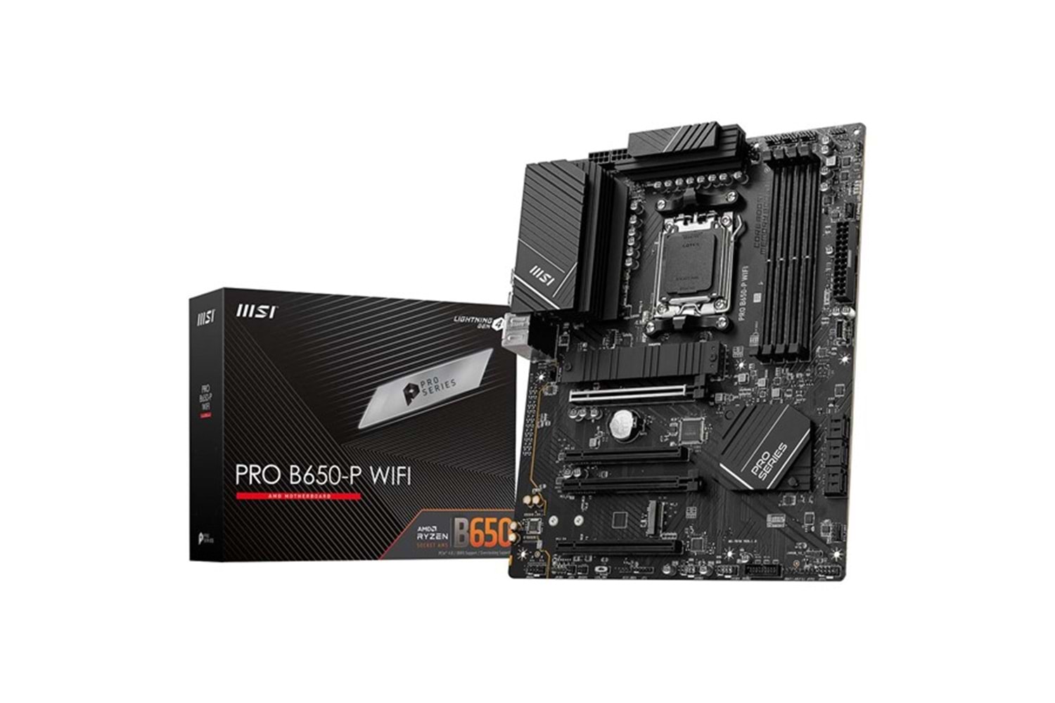 MSI PRO B650-P WIFI DDR5 HDMI DP PCIe 16X v4.0 AM5 ATX