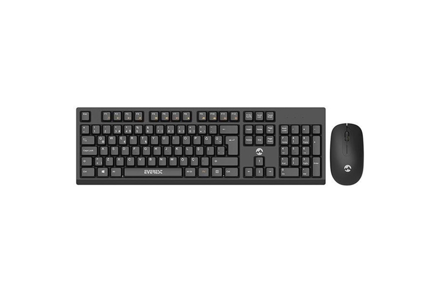 EVEREST Kablosuz Siyah Multimedya Klavye - Mouse Set KM-2510