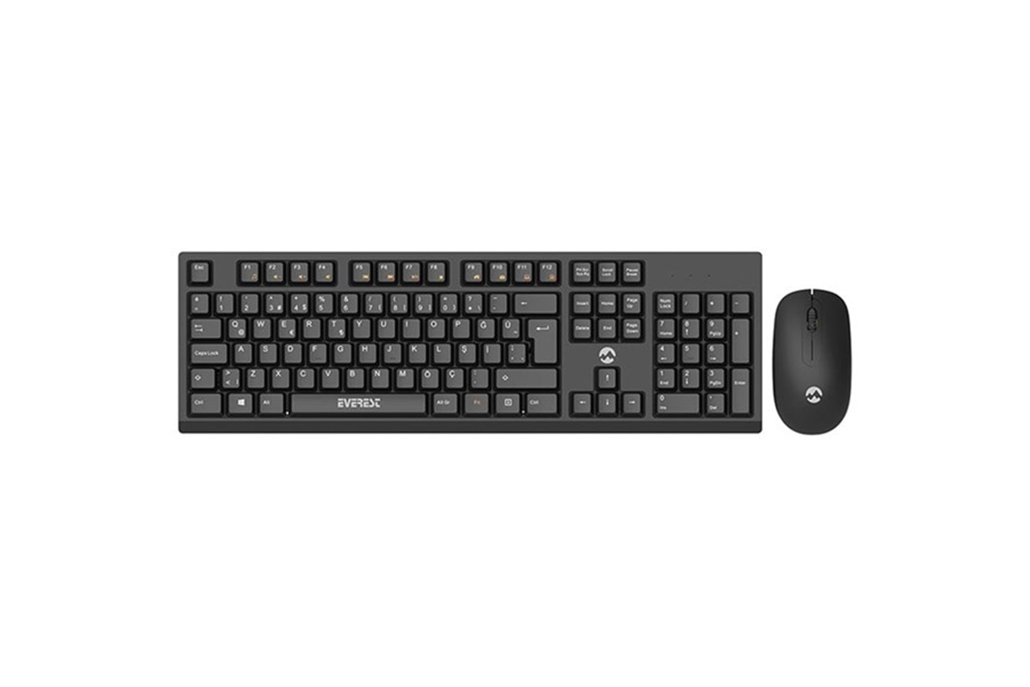 EVEREST Kablosuz Siyah Multimedya Klavye - Mouse Set KM-2510