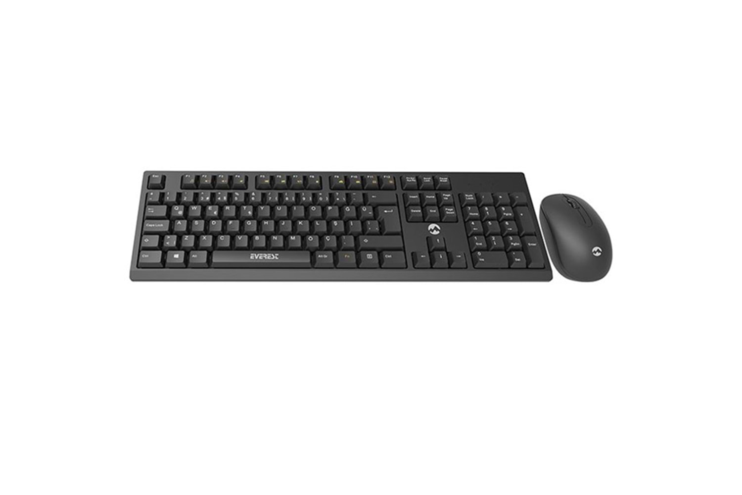 EVEREST Kablosuz Siyah Multimedya Klavye - Mouse Set KM-2510