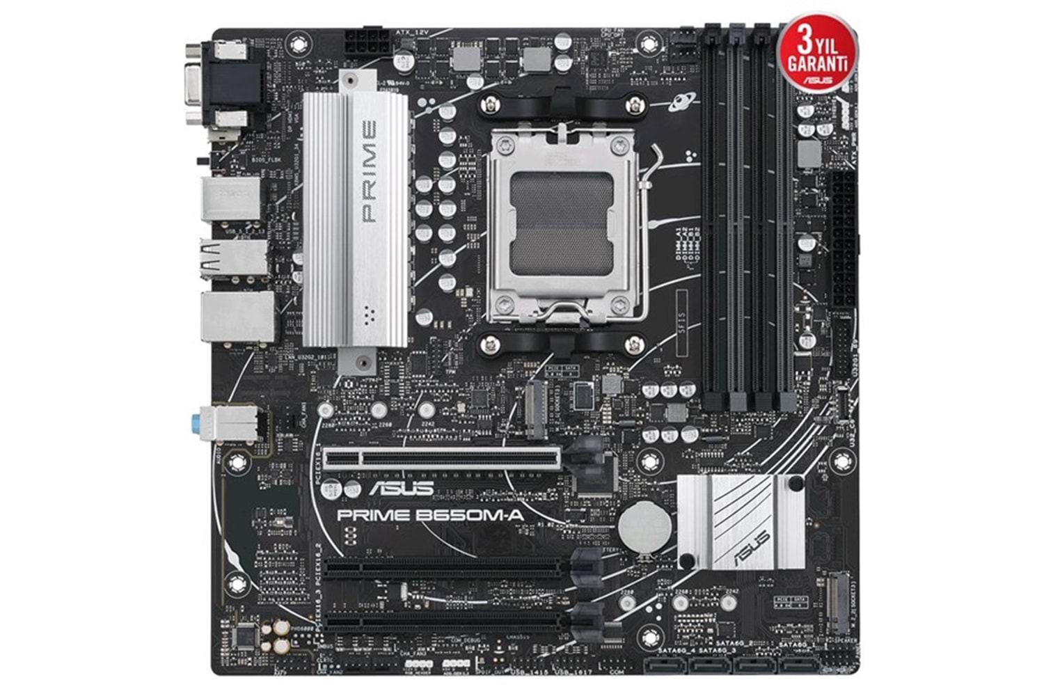 ASUS PRIME B650M-A DDR5 HDMI DP,mDP PCIe 16X v5.0 AM5 mATX