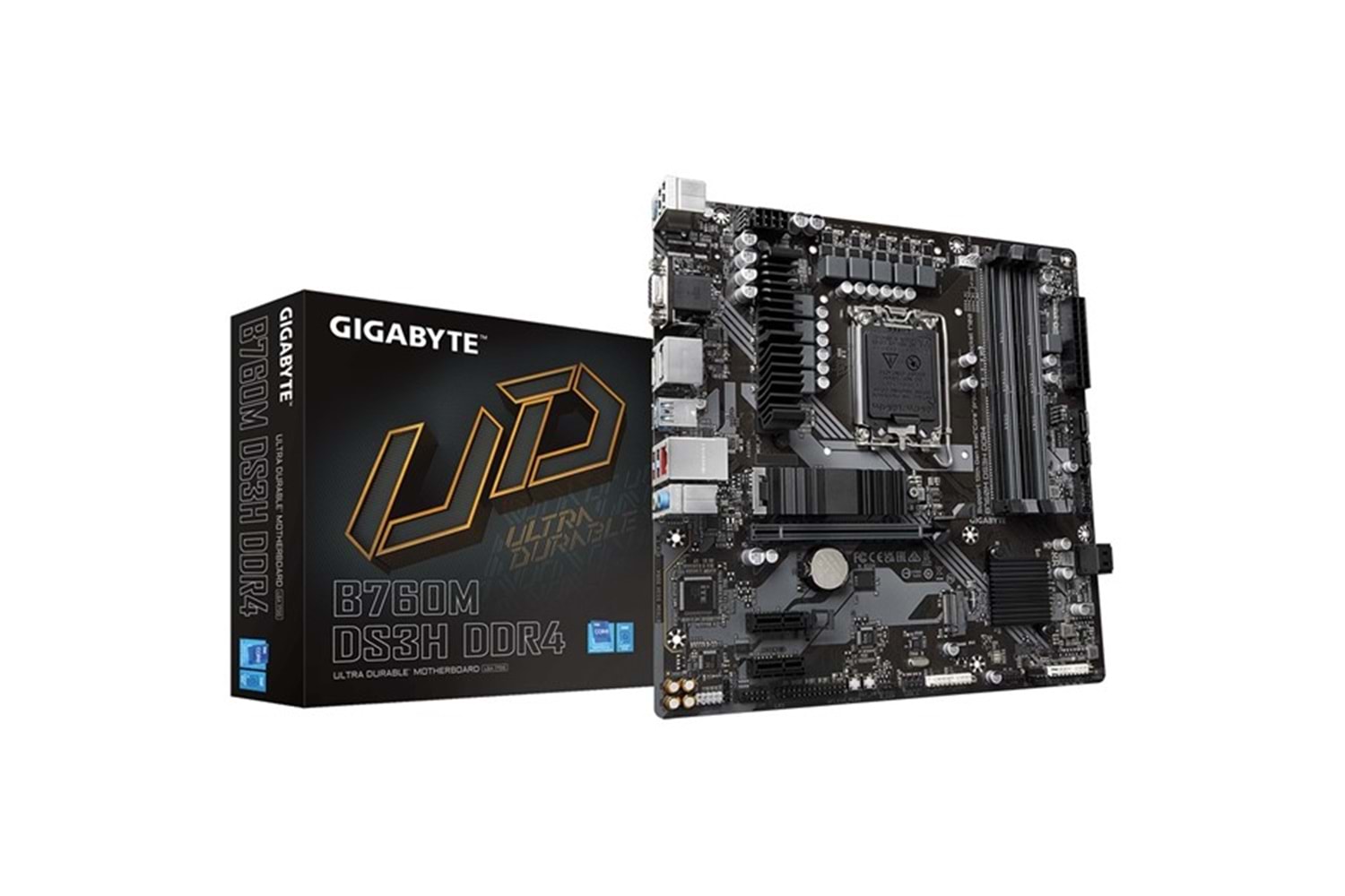 GIGABYTE B760M DS3H DDR4 HDMI TYPE-C DP PCIe 16X v4.0 1700p mATX