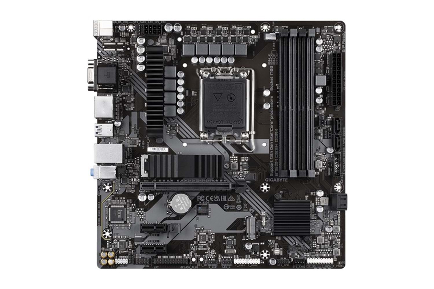 GIGABYTE B760M DS3H DDR4 HDMI TYPE-C DP PCIe 16X v4.0 1700p mATX