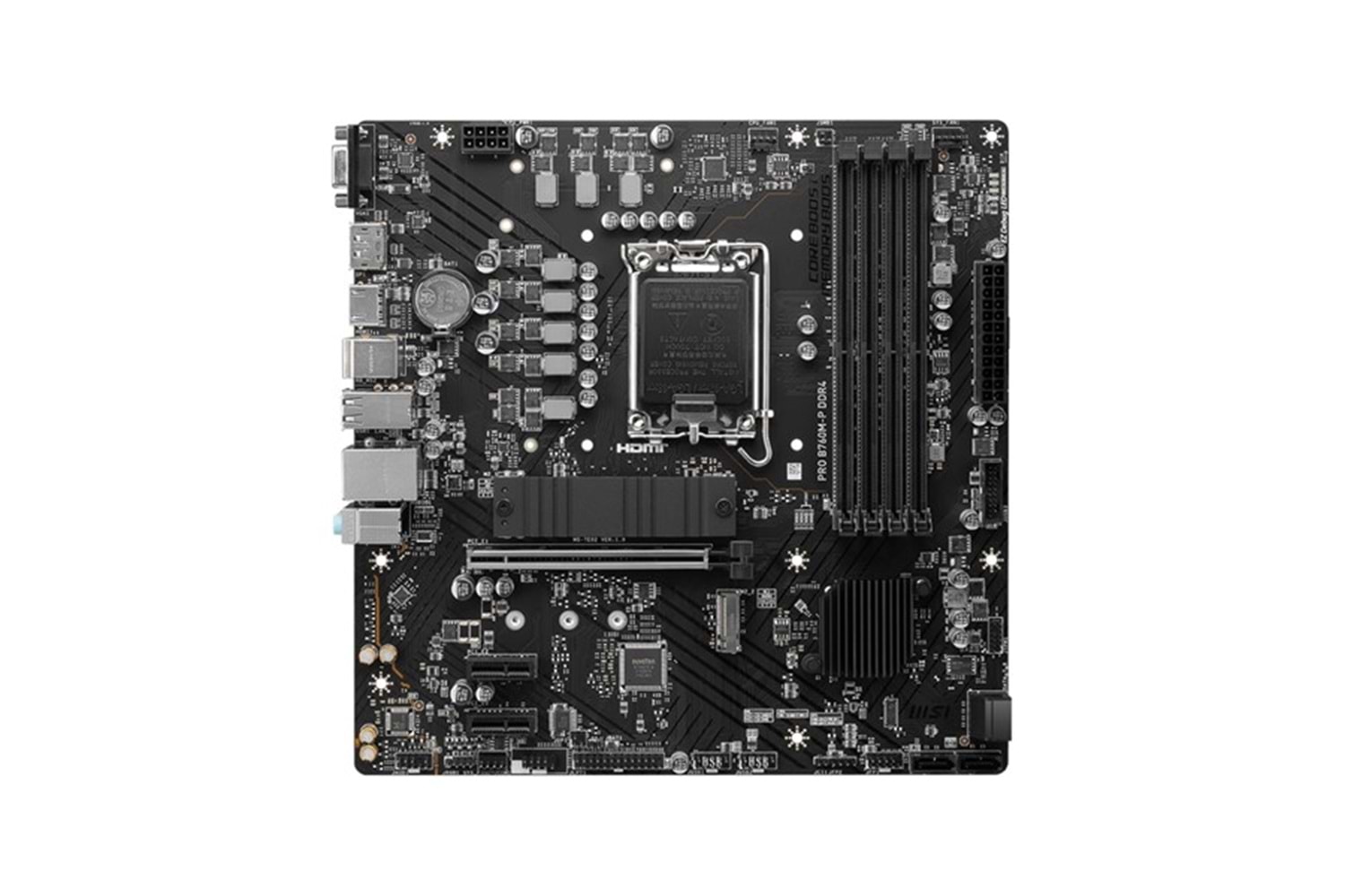 MSI PRO B760M-P DDR4 HDMI DP PCIe 16X v4.0 1700p mATX