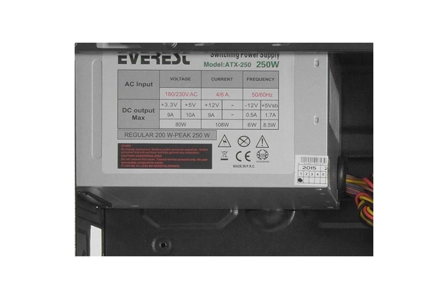EVEREST 250W PEAK 723A Standart Mid-Tower PC Kasası