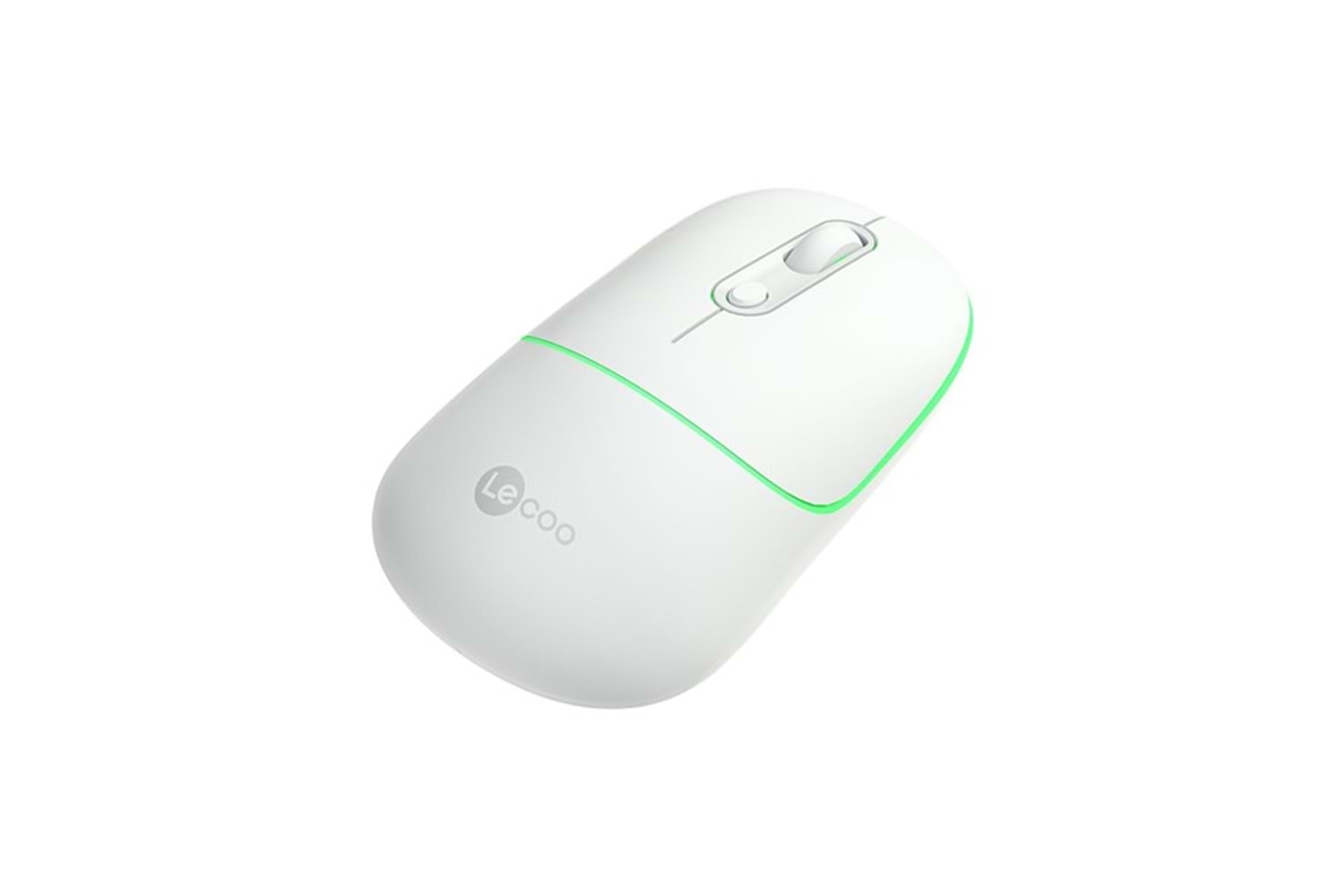 LENOVO LECOO WS210 Kablosuz + Bluetooth Sessiz Şarjlı 1600dpi Optic Beyaz Mouse