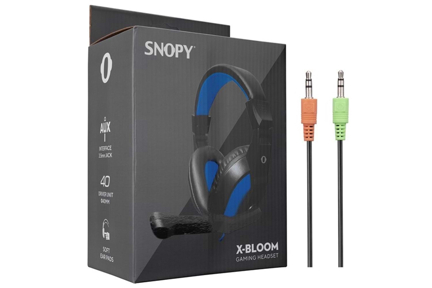 SNOPY X-BLOOM USB Siyah/Mavi Gaming Mikrofonlu Kulaklık SN-633