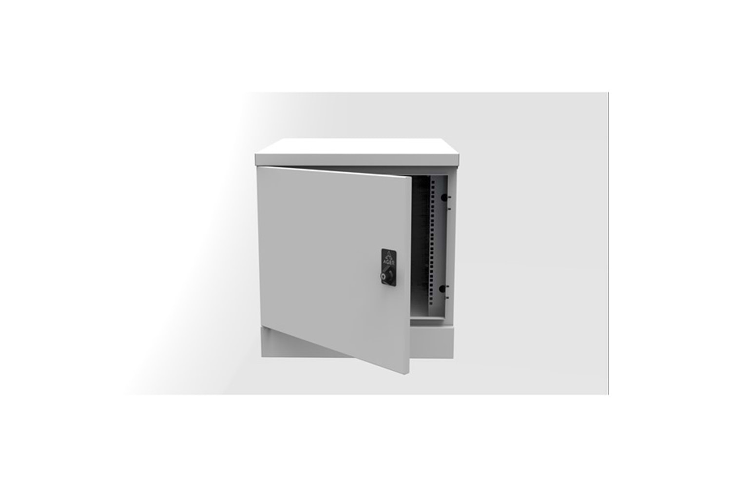 AGER 9U 600x600mm IP66 Dış Ortam Duvar Tipi Kabinet AG-OB09U6060B2-D-A-M1 Basic