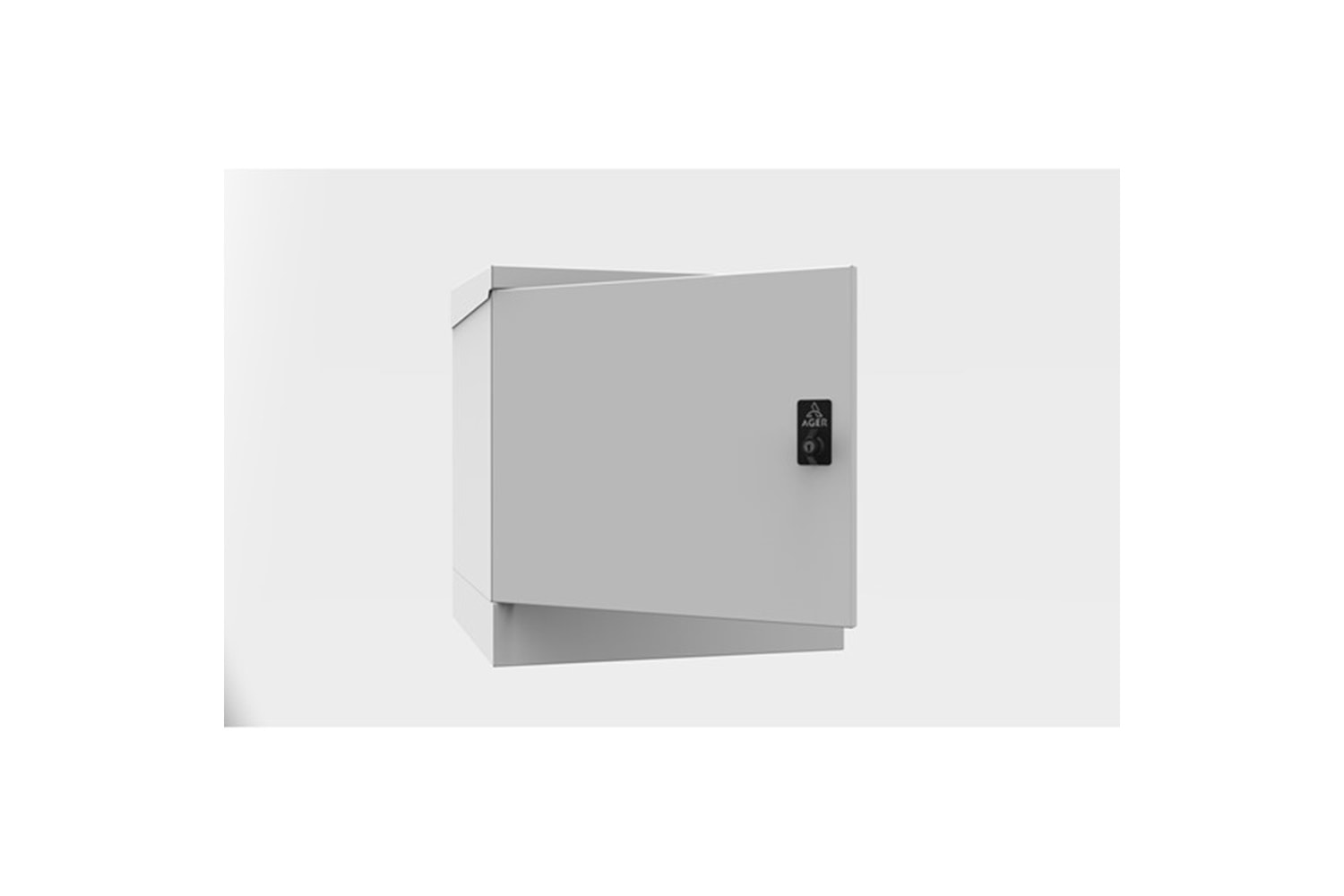 AGER 9U 600x600mm IP66 Dış Ortam Duvar Tipi Kabinet AG-OB09U6060B2-D-A-M1 Basic