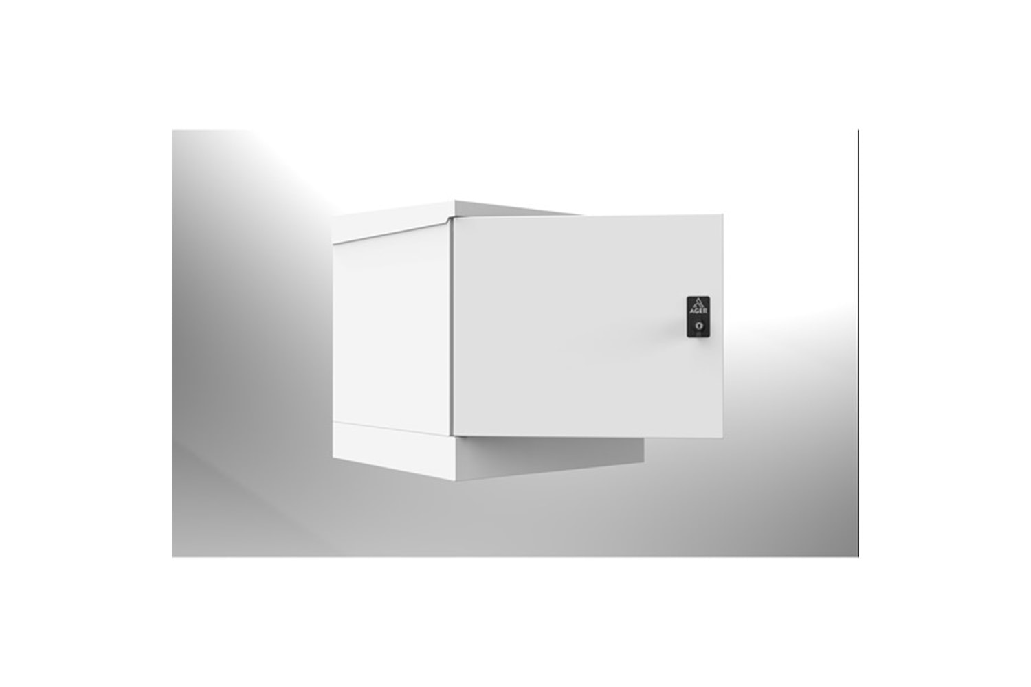 AGER 9U 600x600mm IP66 Dış Ortam Duvar Tipi Kabinet AG-OB09U6060B2-D-A-M1 Basic
