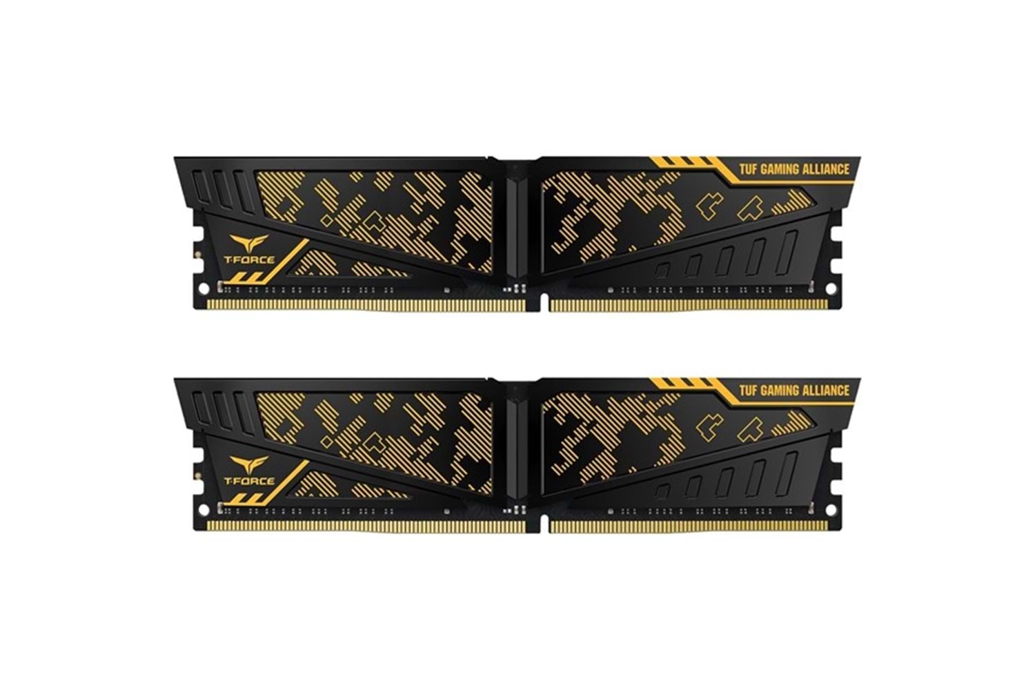 TEAM 16GB (2X 8GB) DDR4 3200MHZ CL16 DUAL KIT RGB PC RAM TFORCE TUF YELLOW