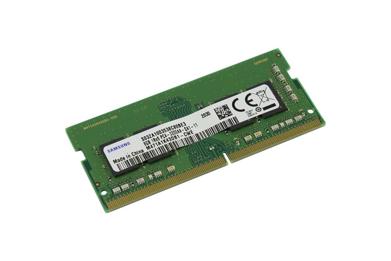 SAMSUNG 8GB DDR4 3200MHZ CL22 NOTEBOOK RAM M471A1K43DB1-CWE