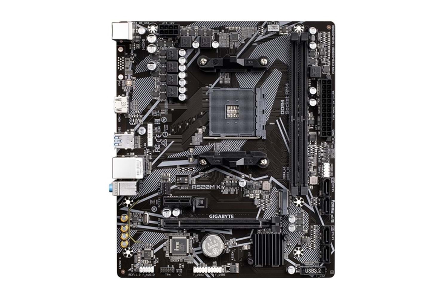 GIGABYTE A520M K v2 DDR4 HDMI PCIe 16X v3.0 AM4 mATX