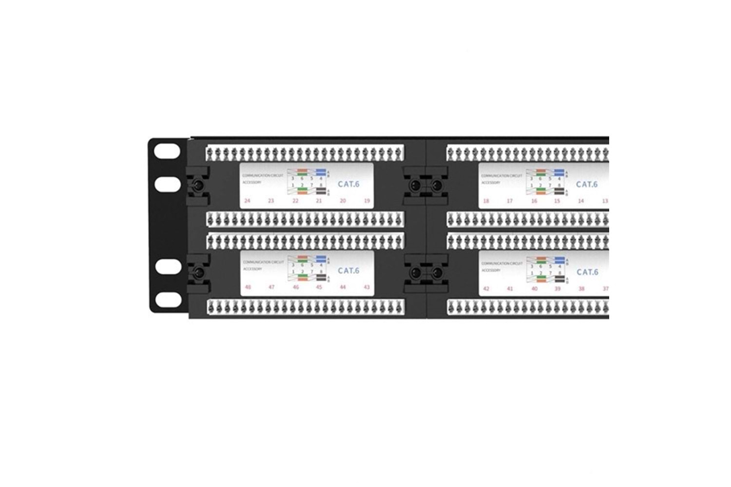 ODS 2U 48port Cat6 Utp Bakır Patch Panel PP-UCS-2548