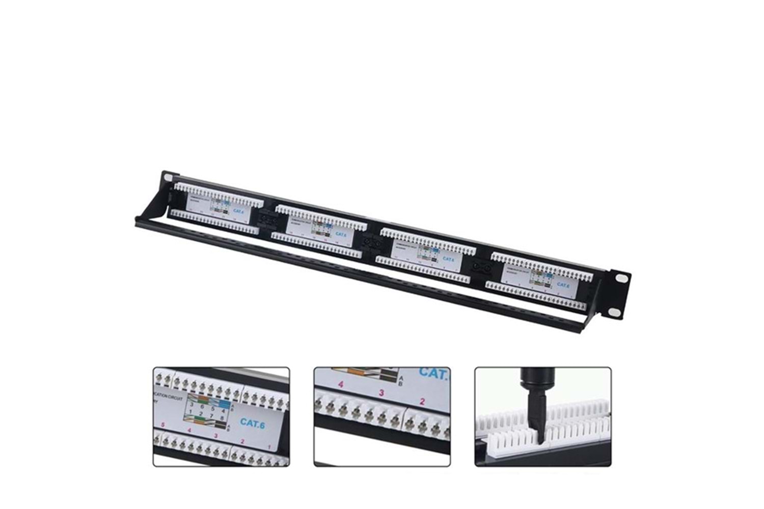CODEGEN 1U 24port Cat6 Utp Patch Panel COD624