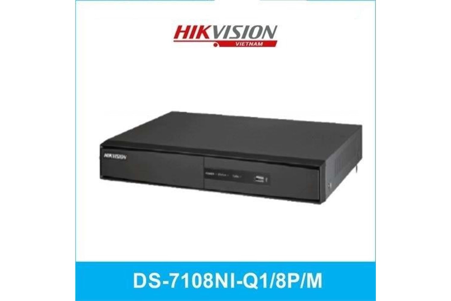 HIKVISION 8kanal 8mp DS-7108NI-Q1/8P/M 1-diskli H265+ NVR Kayıt Cihazı