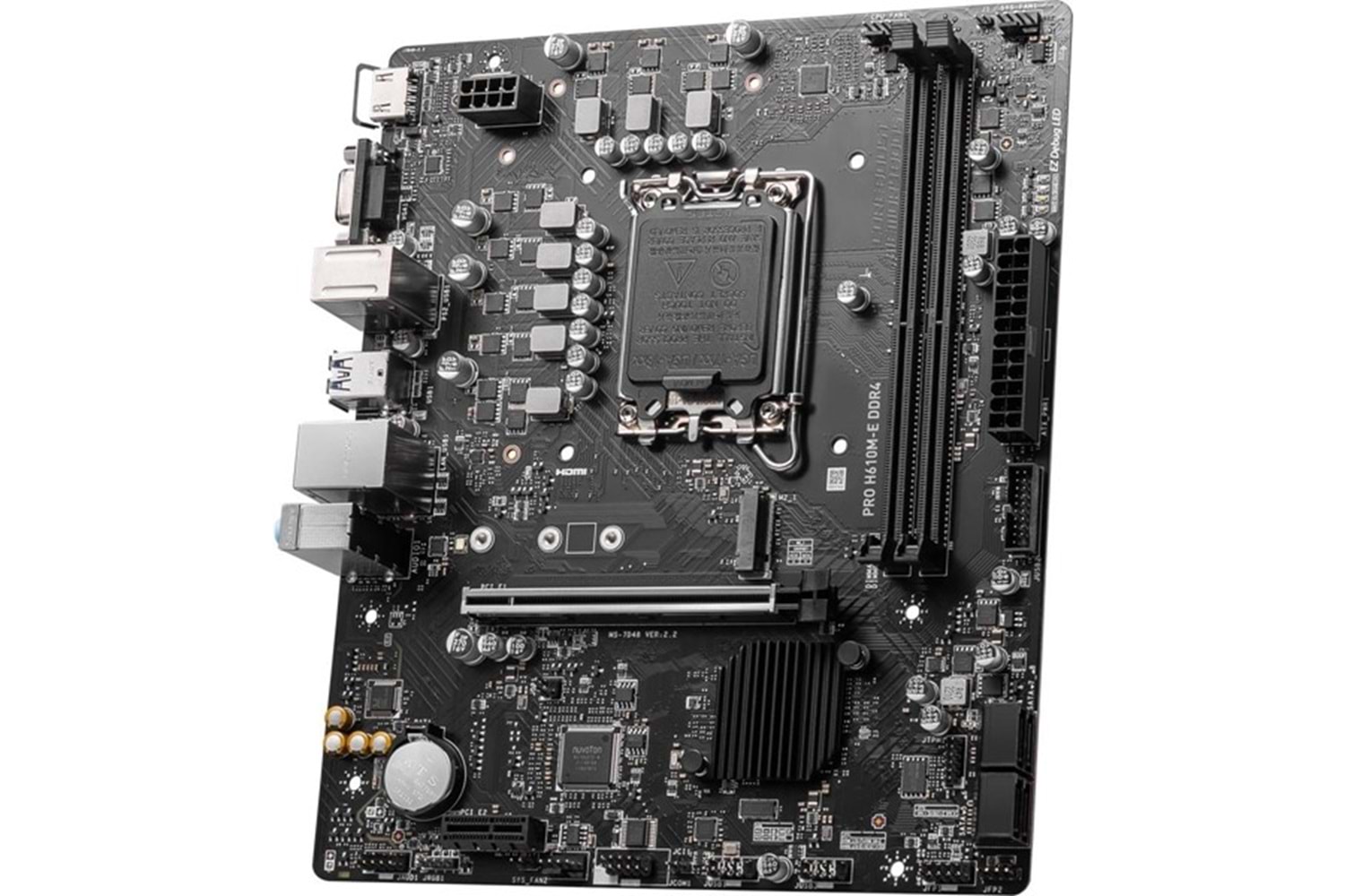 MSI PRO H610M-E DDR4 M2 PCIe NVME HDMI PCIe 16X v4.0 1700p mATX