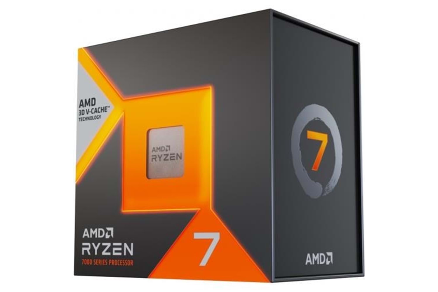 AMD RYZEN 7 7800X3D 104MB 16çekirdekli O/B UHD AM5 120w Kutulu+Fansız