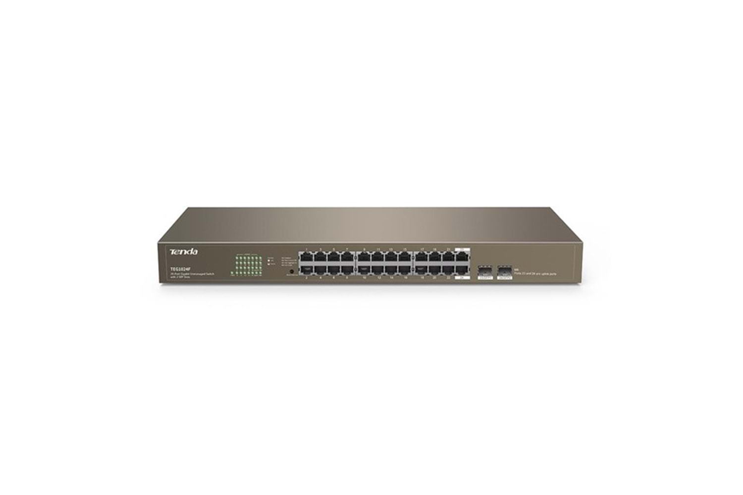 TENDA 24port TEG1024F GIGABIT 2X SFP Yönetilemez Switch
