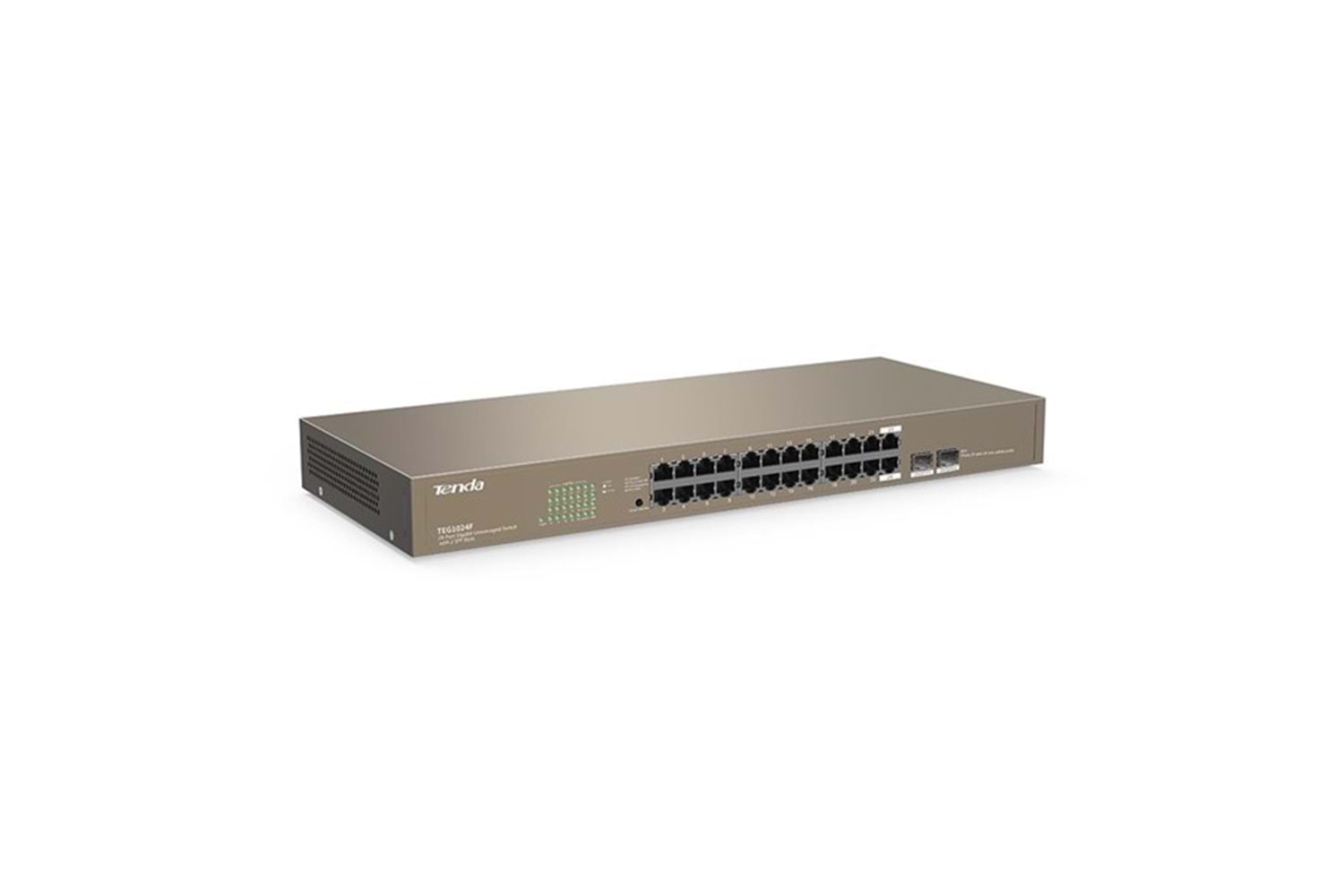 TENDA 24port TEG1024F GIGABIT 2X SFP Yönetilemez Switch