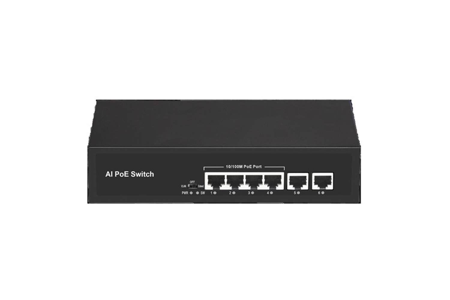 ODS 4port +2 UPLINK 60w FULL PoE 08ODS-4P2U 10/100 Yönetilemez Switch