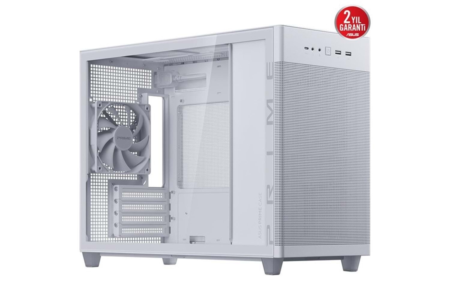 ASUS PRIME AP201 Gaming Mid-Tower PC Kasası Beyaz