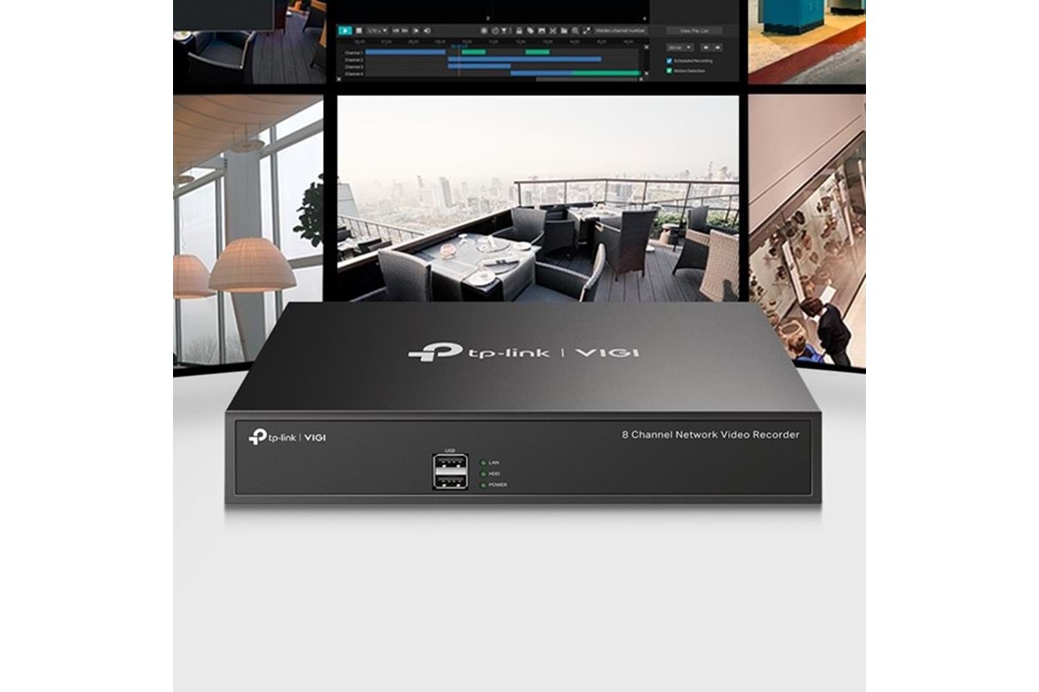 TP-LINK 8kanal 5mp VIGI NVR1008H 1-diskli H265+ NVR Kayıt Cihazı