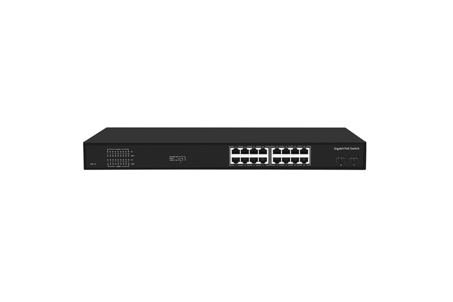 ODS 16port 200w FULL PoE 08ODS-16GP2S-200 GIGABIT 2X SFP Yönetilemez Switch