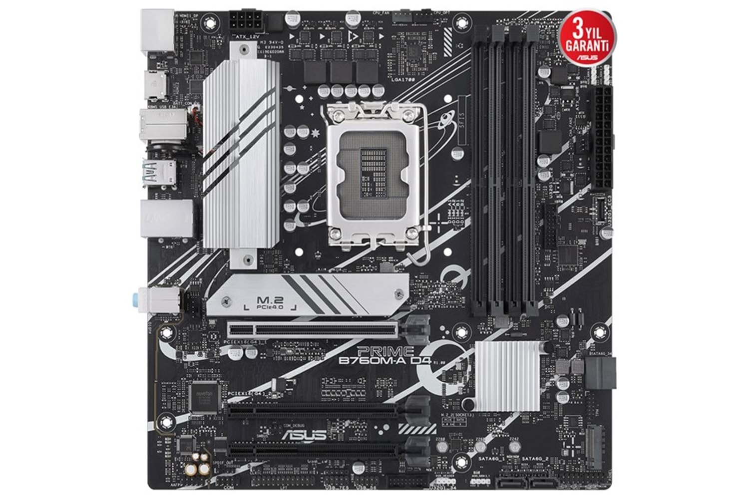 ASUS PRIME B760M-A DDR4 HDMI DP PCIe 16X v4.0 1700p mATX