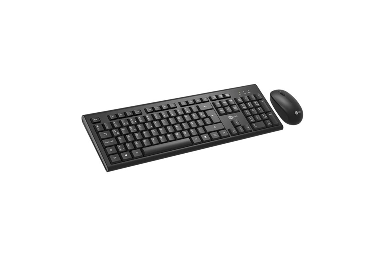 LENOVO LECOO KW200 Kablosuz Q Trk Optic Mouse Siyah Standart Klavye - Mouse Set