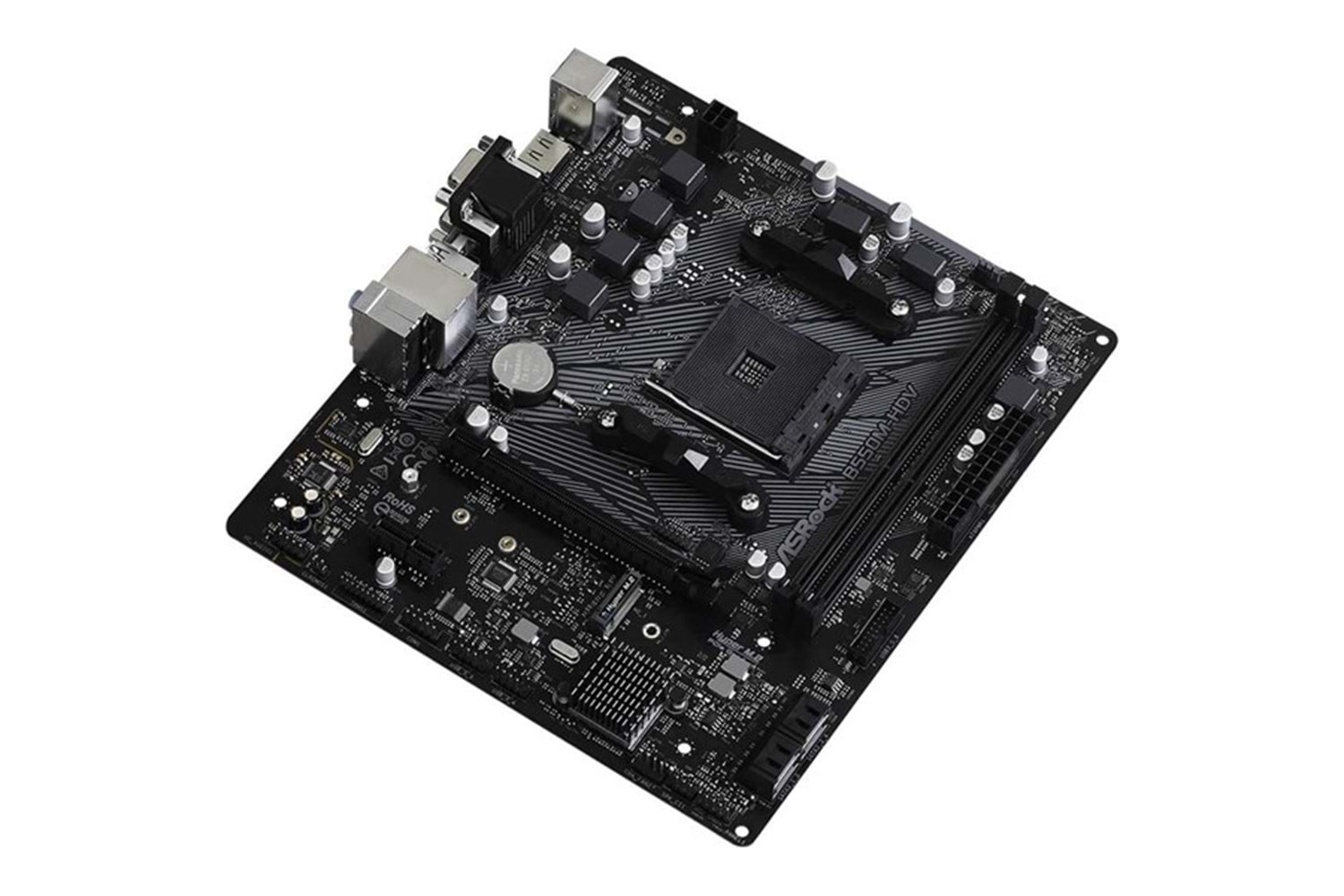 ASROCK B550M-HDV DDR4 HDMI DVI PCIe 16X v4.0 AM4 mATX